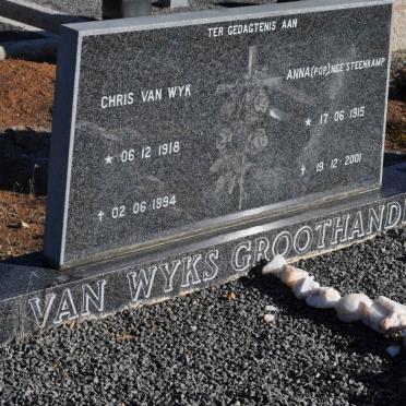 WYK Chris, van 1918-1994 &amp; Anna STEENKAMP 1915-2001