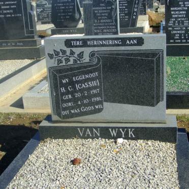 WYK H.C., van 1917-1981