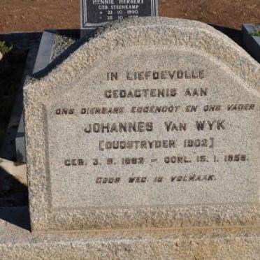 WYK Johannes, van 1882-1958