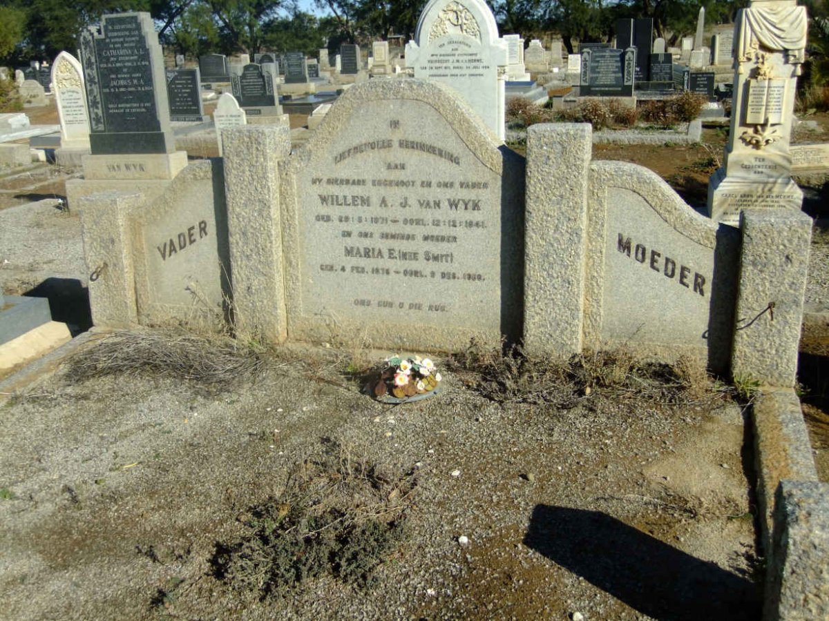 WYK Willem A.J., van 1871-1941 & Maria E. SMIT 1876-1960