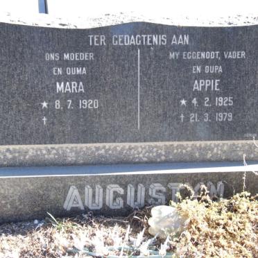 AUGUSTYN Appie 1925-1979 &amp; Mara 1920-