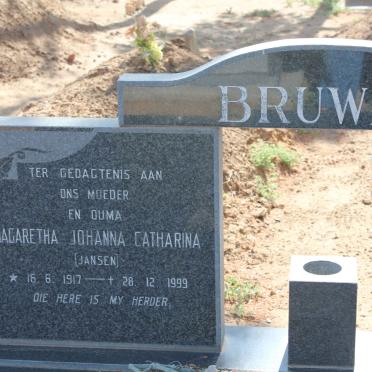 BRUWER Magaretha Johanna Catharina nee JANSEN 1917-1999