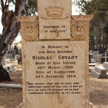 COVARY Nicolas 1893-1924