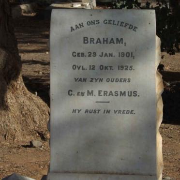 ERASMUS Braham 1901-1925