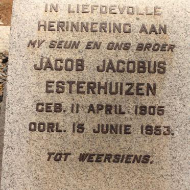 ESTERHUIZEN Jacob Jacobus 1905-1953