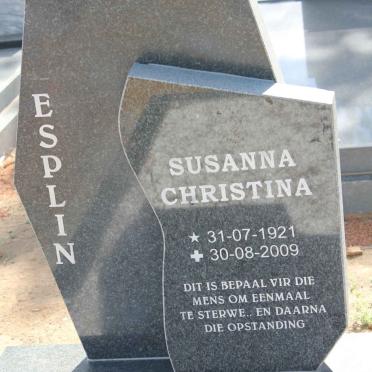 ESPLIN Susanna Christina 1921-2009
