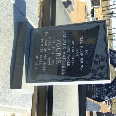 FOURIE Jacobus Mattheus 1906-1977