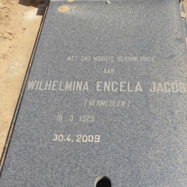 JACOBS Wilhelmina Engela Jacobs nee VERMEULEN 1925-2009