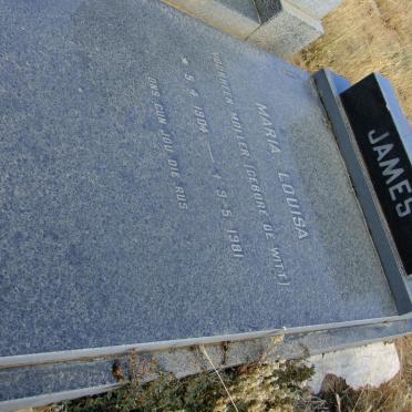 JAMES Maria Louisa voorheen MOLLER nee DE WITT 1904-1981