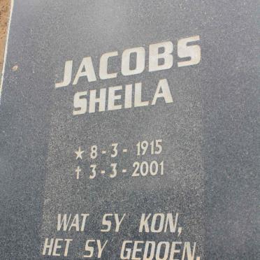 JACOBS Sheila 1915-2001