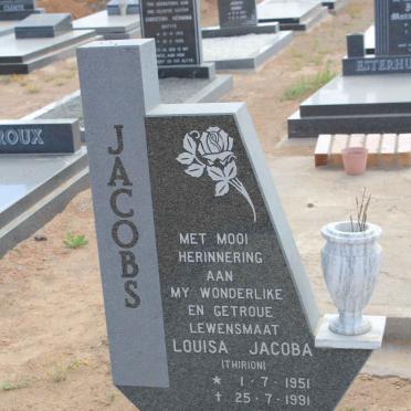 JACOBS Louisa Jacoba nee THIRION 1951-1991