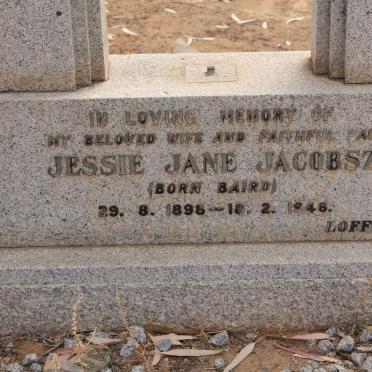 JACOBSZ Jessie Jane nee BAIRD 1898-1946