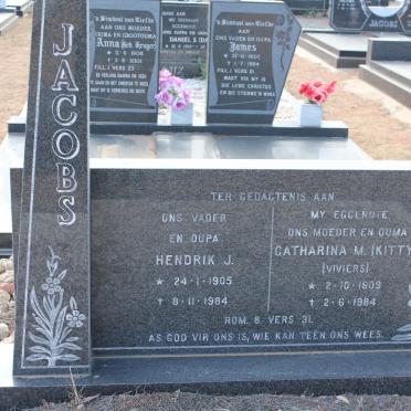 JACOBS Hendrik J. 1905-1984 &amp; Catharina M. VIVIERS 1909-1984