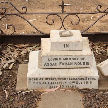 KOURIE Assad Farah -1918