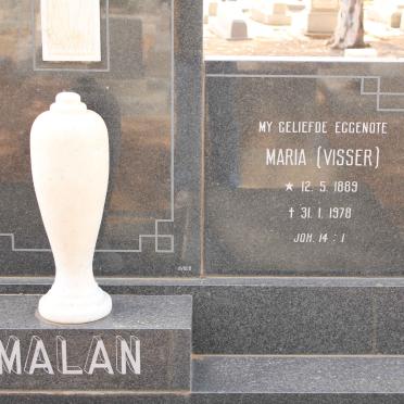 MALAN Maria nee VISSER 1889-1978