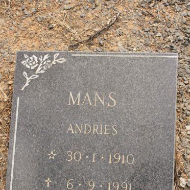 MANS Andries 1910-1991