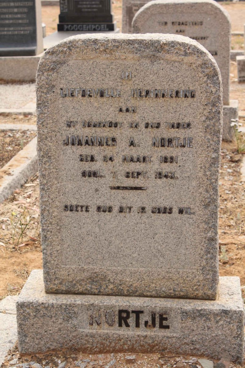 NORTJE Johannes A. 1891-1943