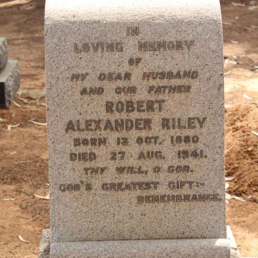 RILEY Robert Alexander 1880-1941