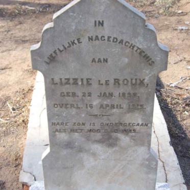 ROUX Lizzie, le 1898-1915