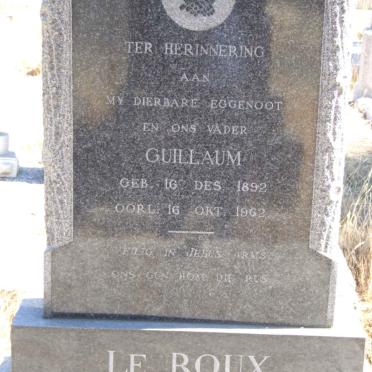 ROUX Guillaum, le 1892-1962