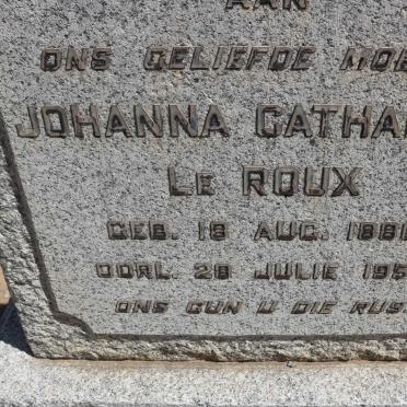 ROUX Johanna Catharina, le 1886-1958