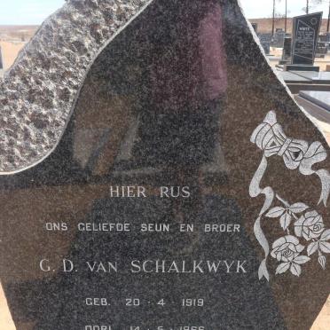 SCHALKWYK G.D., van 1919-1966