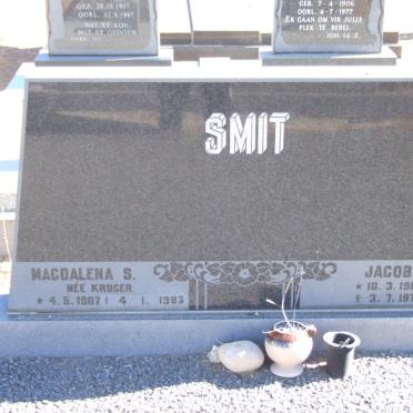 SMIT Jacobus J. 1917-1977 &amp; Magdalena S. KRUGER 1907-1983