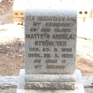 STRÜMPHER Matthÿs Andreas 18?5-1930