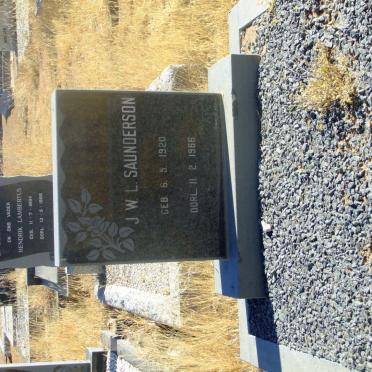 SAUNDERSON J.W.L. 1920-1966
