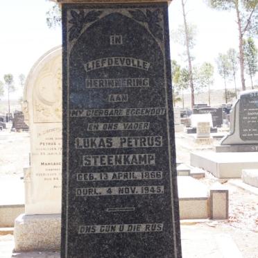 STEENKAMP Lukas Petrus 1866-1945