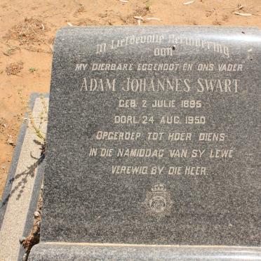 SWART Adam Johannes 1895-1950