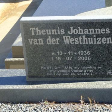 WESTHUIZEN Theunis Johannes, van der 1936-2006