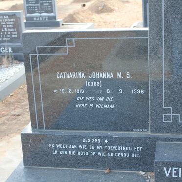 WESTHUIZEN Johannes Lodewicus, van der 1908-1981 &amp; Catharina Johanna M.S. GOUS 1919-1996
