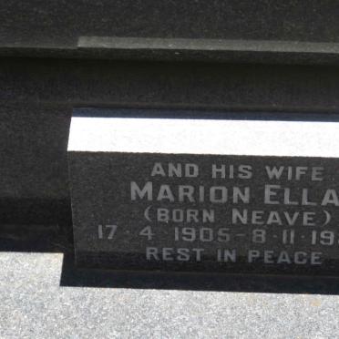 CARLAKE John Clinton 1899-1974 &amp; Marion Ella NEAVE 1905-1983