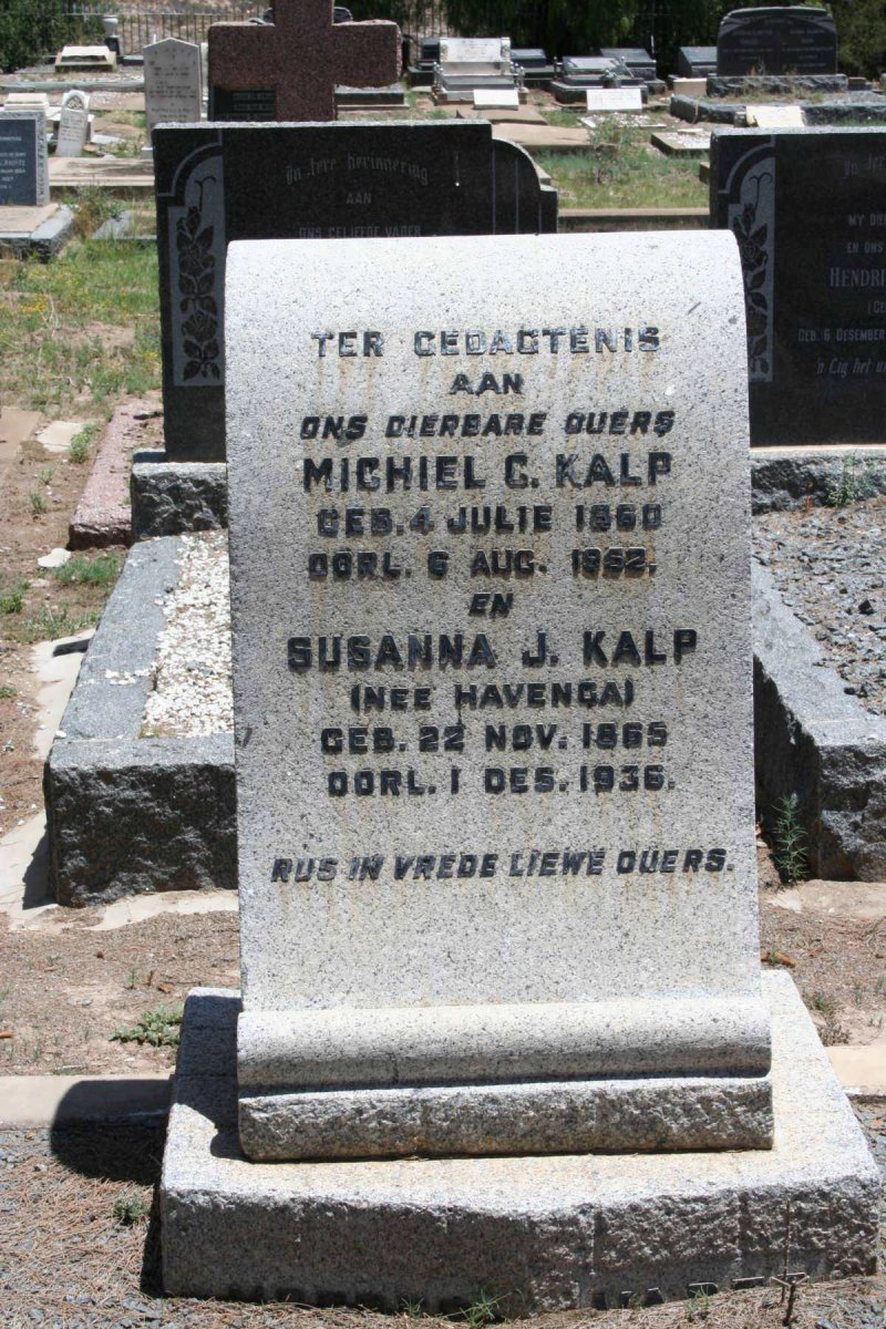 KALP Michiel G. 1860-1962 & Susanna J. HAVENGA 1865-1936