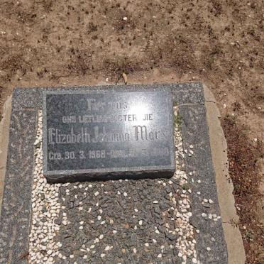 MARX Elizabeth Johanna 1968-1968