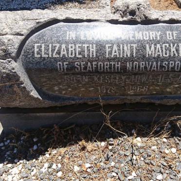 MACKENZIE Elizabeth Faint 1879-1966