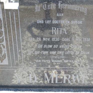 MERWE Rita, v.d. 1930-1951