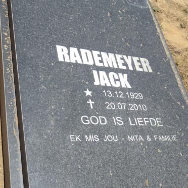 RADEMEYER Jack 1929-2010