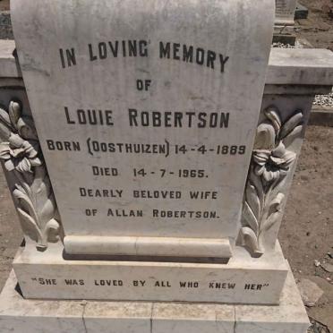 ROBERTSON Louie nee OOSTHUIZEN 1889-1965