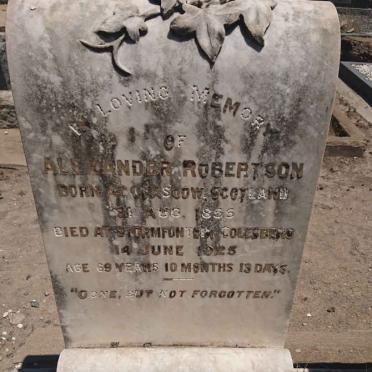 ROBERTSON Alexander 1855-1925