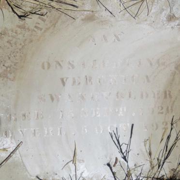 SWANEVELDER Veronica 1920-1920