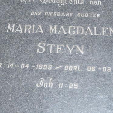 STEYN Maria Magdalena 1899-1963
