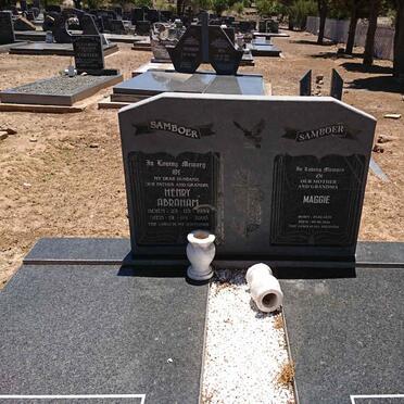 SAMBOER Henry Abraham 1934-2005 &amp; Maggie 1929-2016