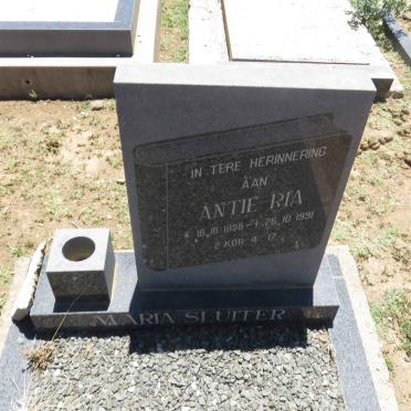 SLUITER Maria 1896-1991