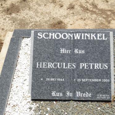 SCHOONWINKEL Hercules Petrus 1944-2005