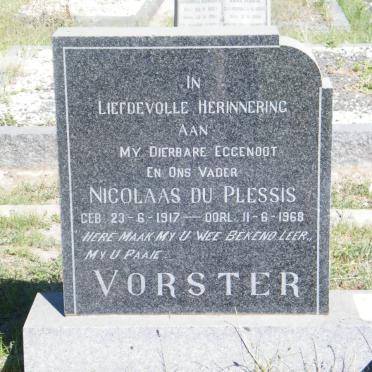 VORSTER Nicolaas du Plessis 1917-1968