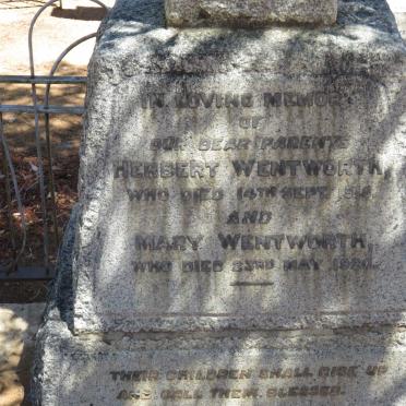 WENTWORTH Herbert -1915 &amp; Mary -1920