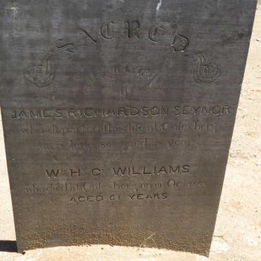 SEYNOR James Richardson -1861 :: WILLIAMS William Henry Charles -1851