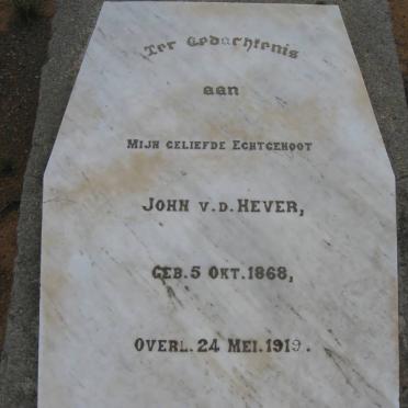 HEVER John, v.d. 1868-1919